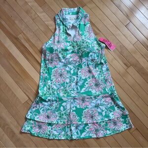 Lilly Pulitzer Green and Pink Dania Dress